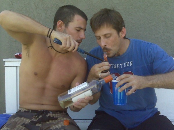 playing around with set props: Kris Black (L), Kevin Malloy (R)