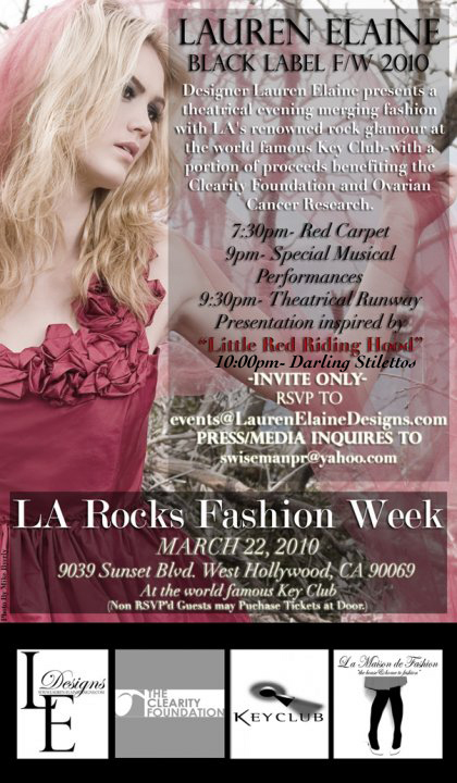 LA Fashion Week: Lauren-Elaine rocks her Fall 2010 Black Label Collection