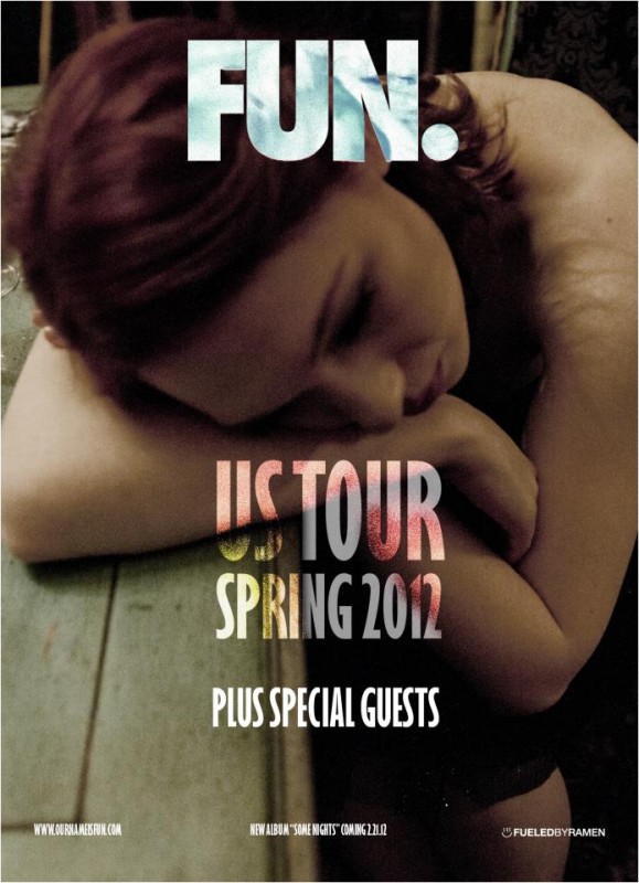 Fun. 2012 tour flier