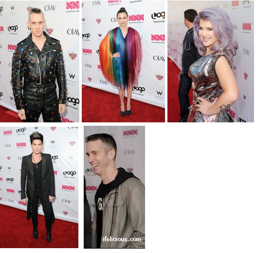 NewNowNext Awards Logo Jeremy Scott China Chow Kelly Osbourne Adam Lambert Dan Savage