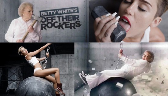 Betty White Miley Cyrus Wrecking Ball